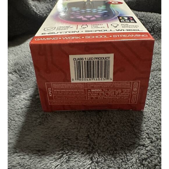 Sentry KP25 RGB Gaming Mouse 6-Button Wired USB Optical RGB Light-Up NEW Sealed - Picture 6 of 6